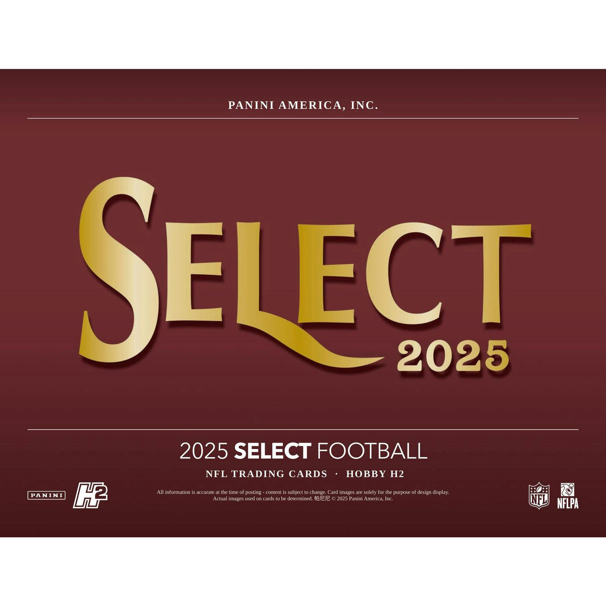 2025 Panini Select Football H2 Box