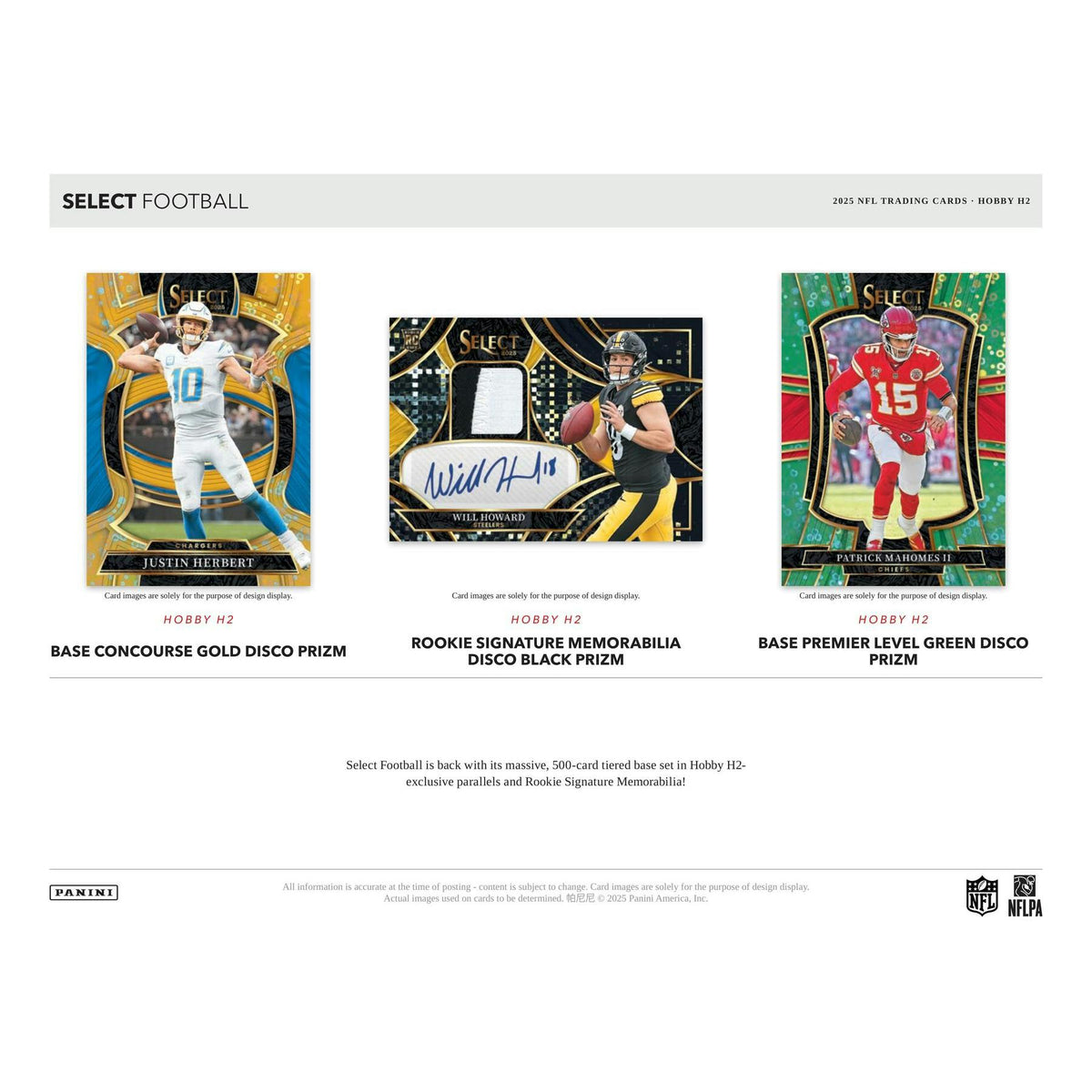 2025 Panini Select Football H2 20-Box Case