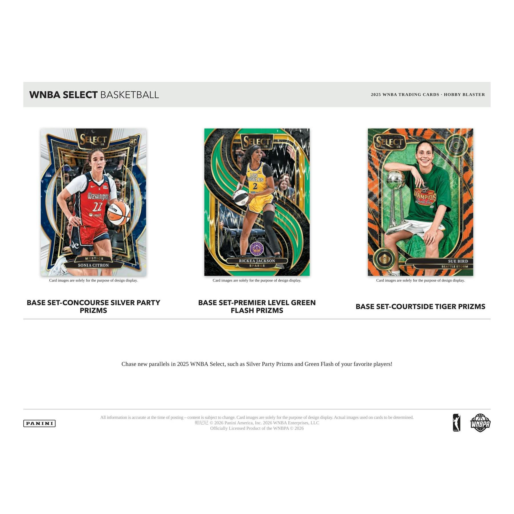 2025 Panini Select WNBA Basketball Blaster Hobby Box