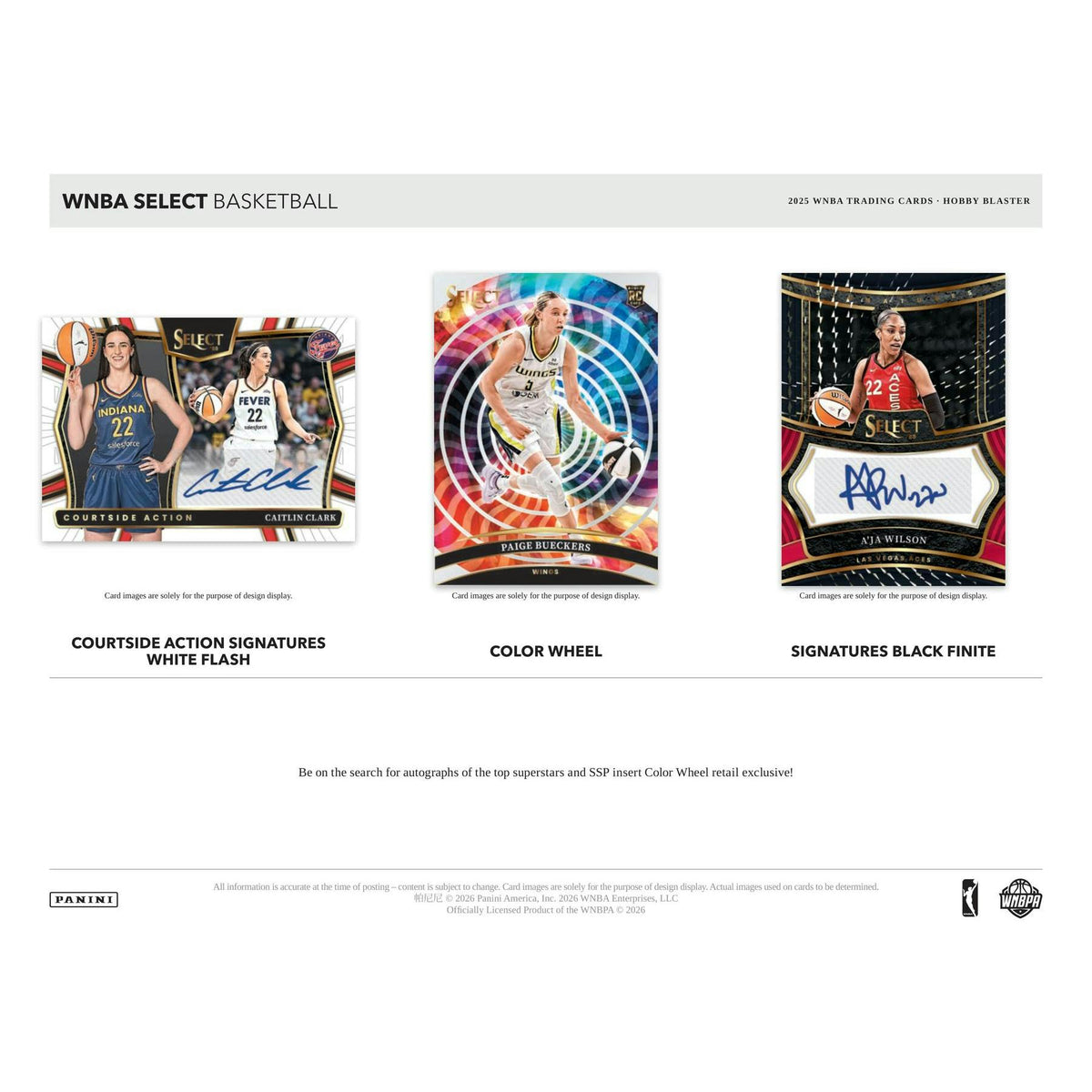 2025 Panini Select WNBA Basketball Blaster Hobby Box