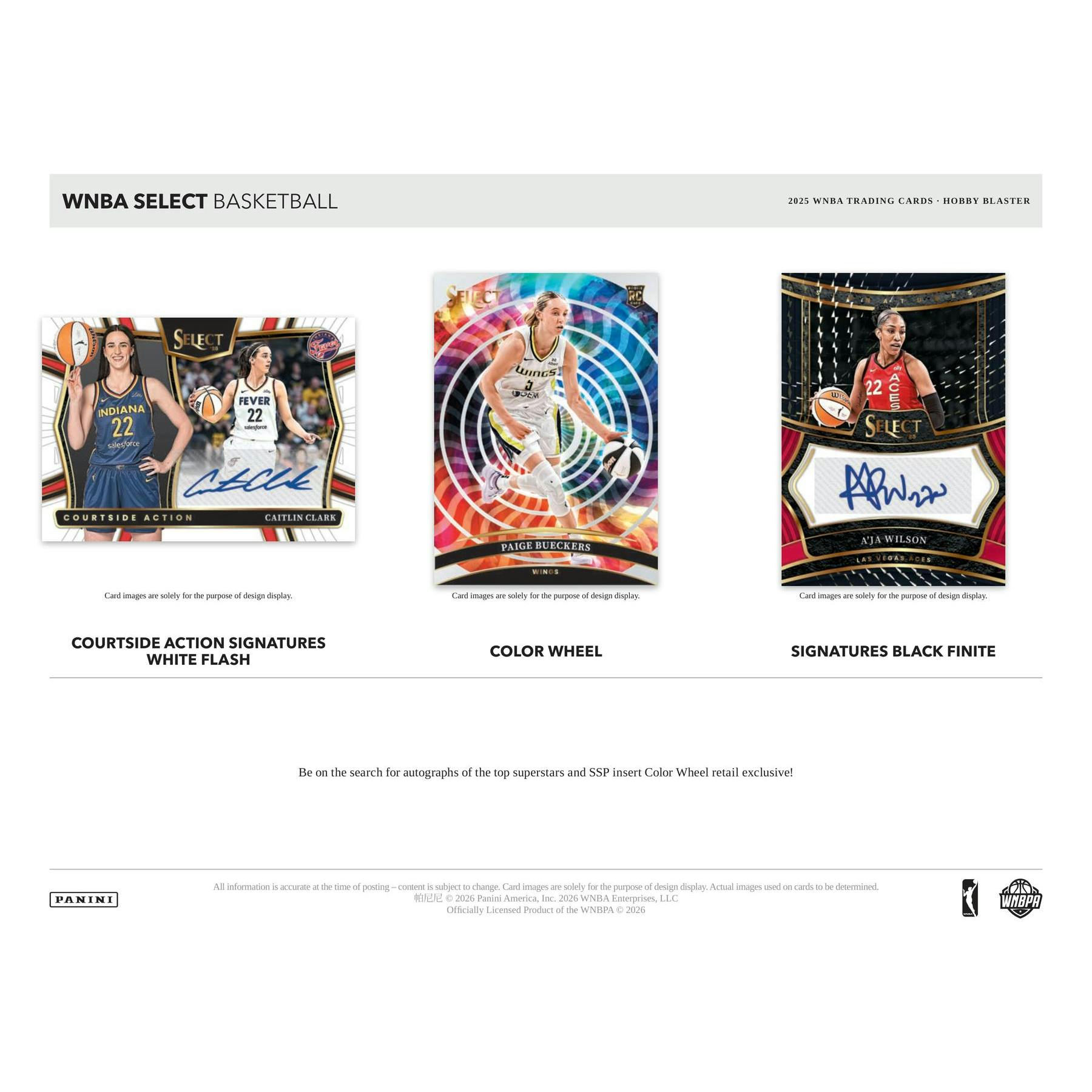 2025 Panini Select WNBA Basketball Blaster Hobby Box