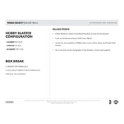 2025 Panini Select WNBA Basketball Blaster Hobby 20-Box Case