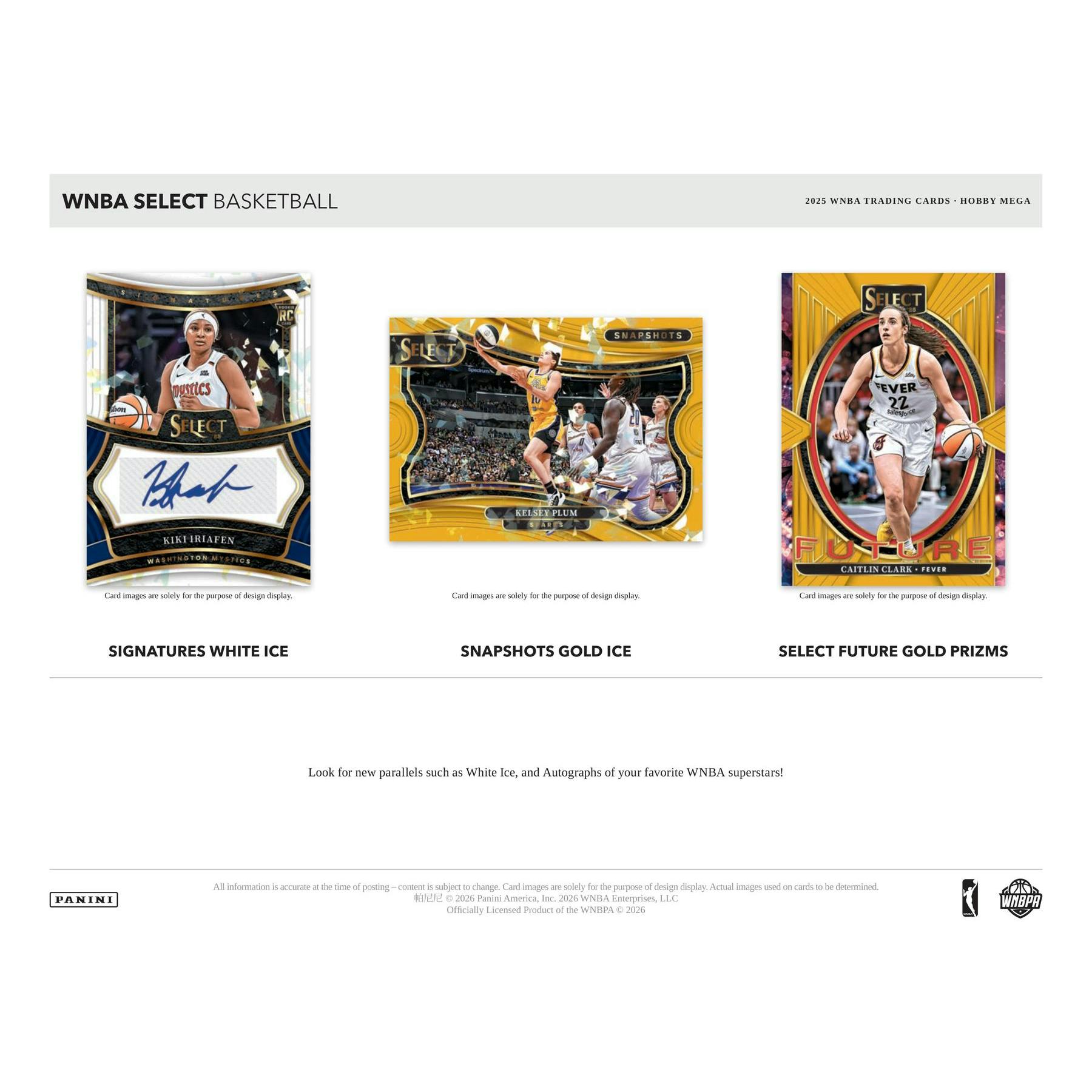 2025 Panini Select WNBA Basketball Mega Hobby Box