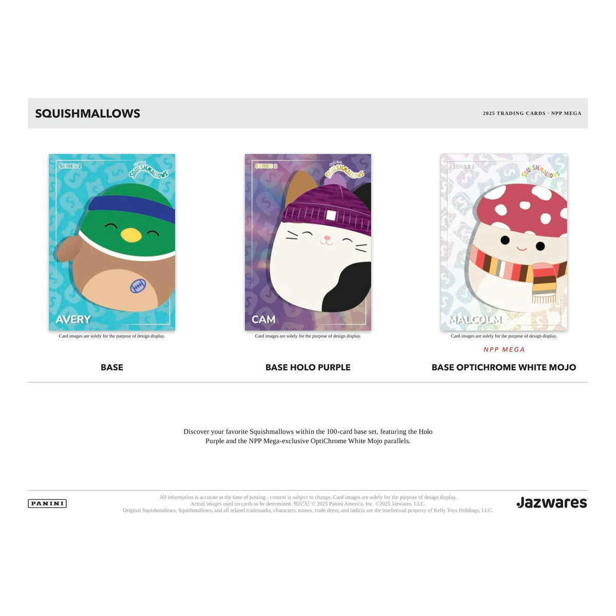 2025 Panini Squishmallows Series 2 Mega 20-Box Case