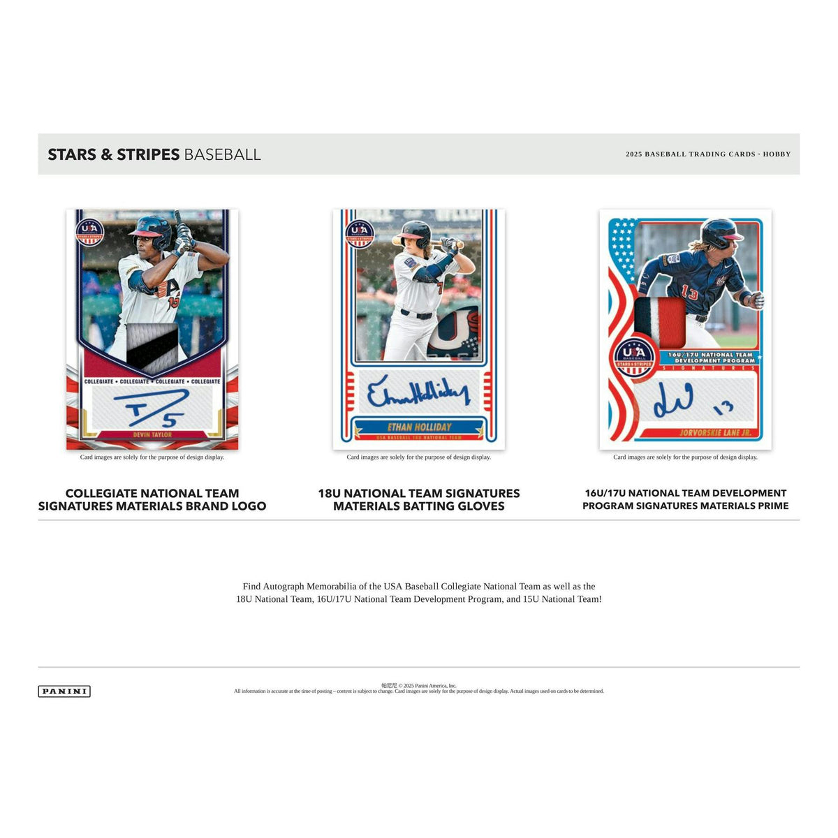 2025 Panini USA Stars & Stripes Baseball Hobby Box
