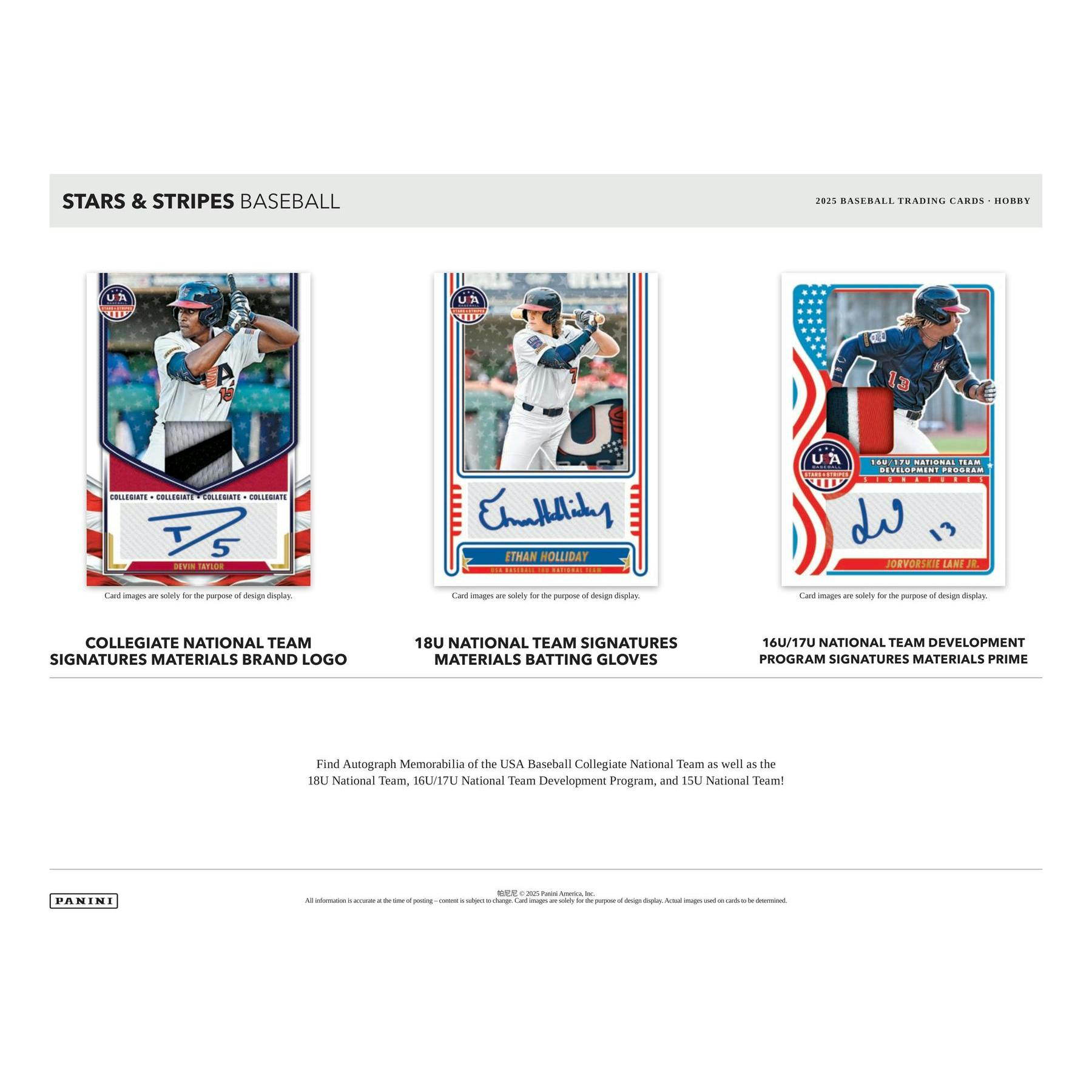 2025 Panini USA Stars & Stripes Baseball Hobby Box