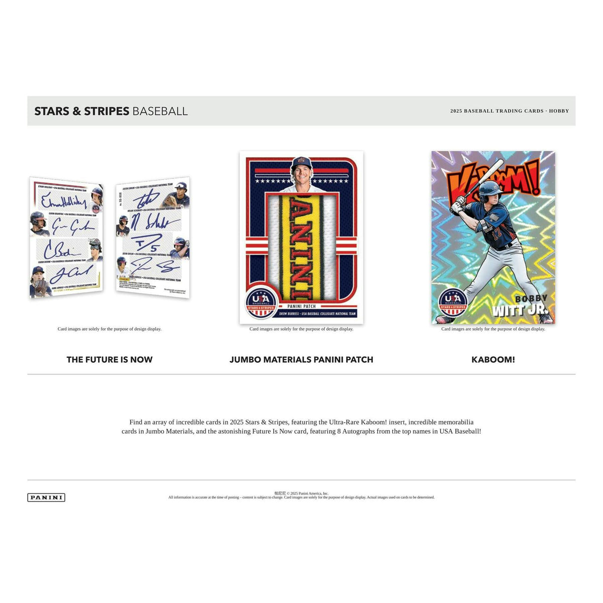 2025 Panini USA Stars & Stripes Baseball Hobby Box