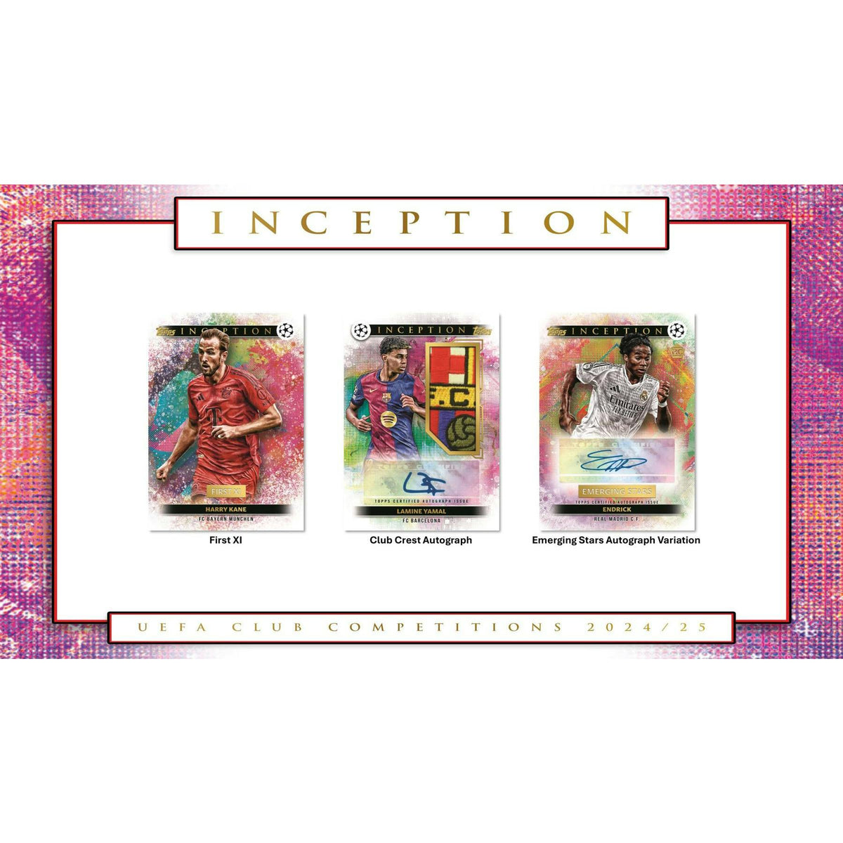 2024/25 Topps Inception UEFA Club Competitions Soccer Hobby 12-Box Case