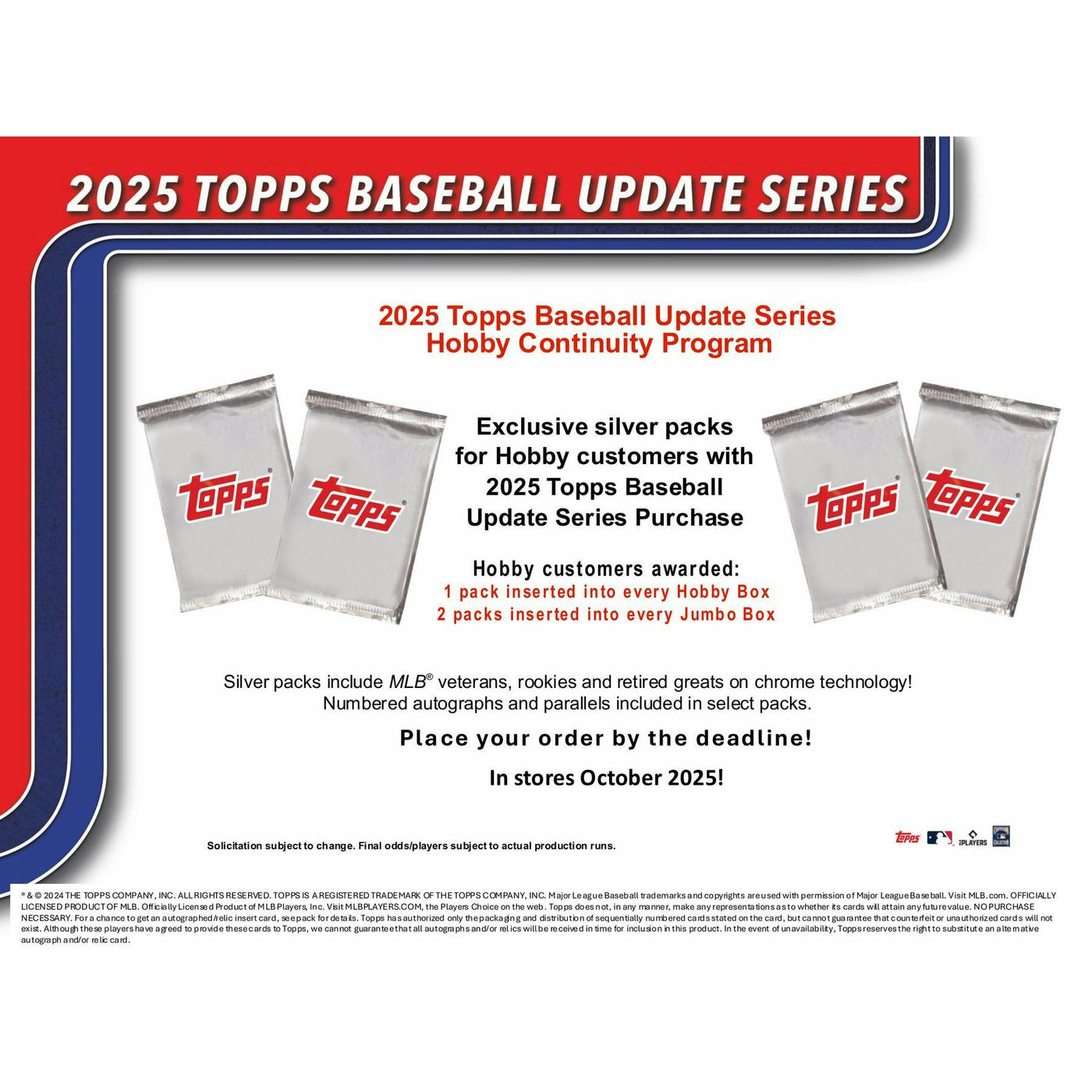 2025 Topps Update Series Baseball Hobby 12-Box Case