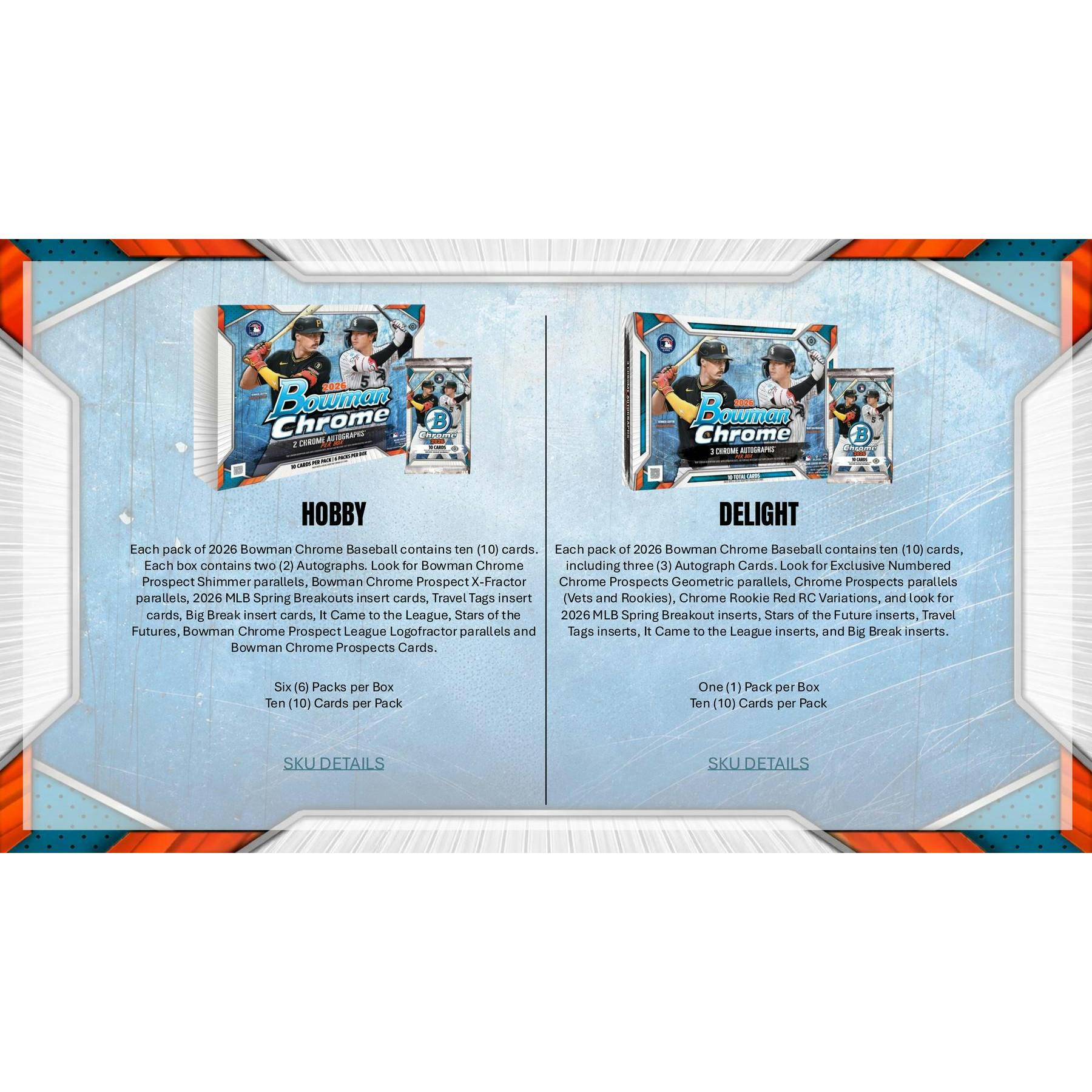 2026 Bowman Chrome Baseball Hobby 12-Box Case (Presell)