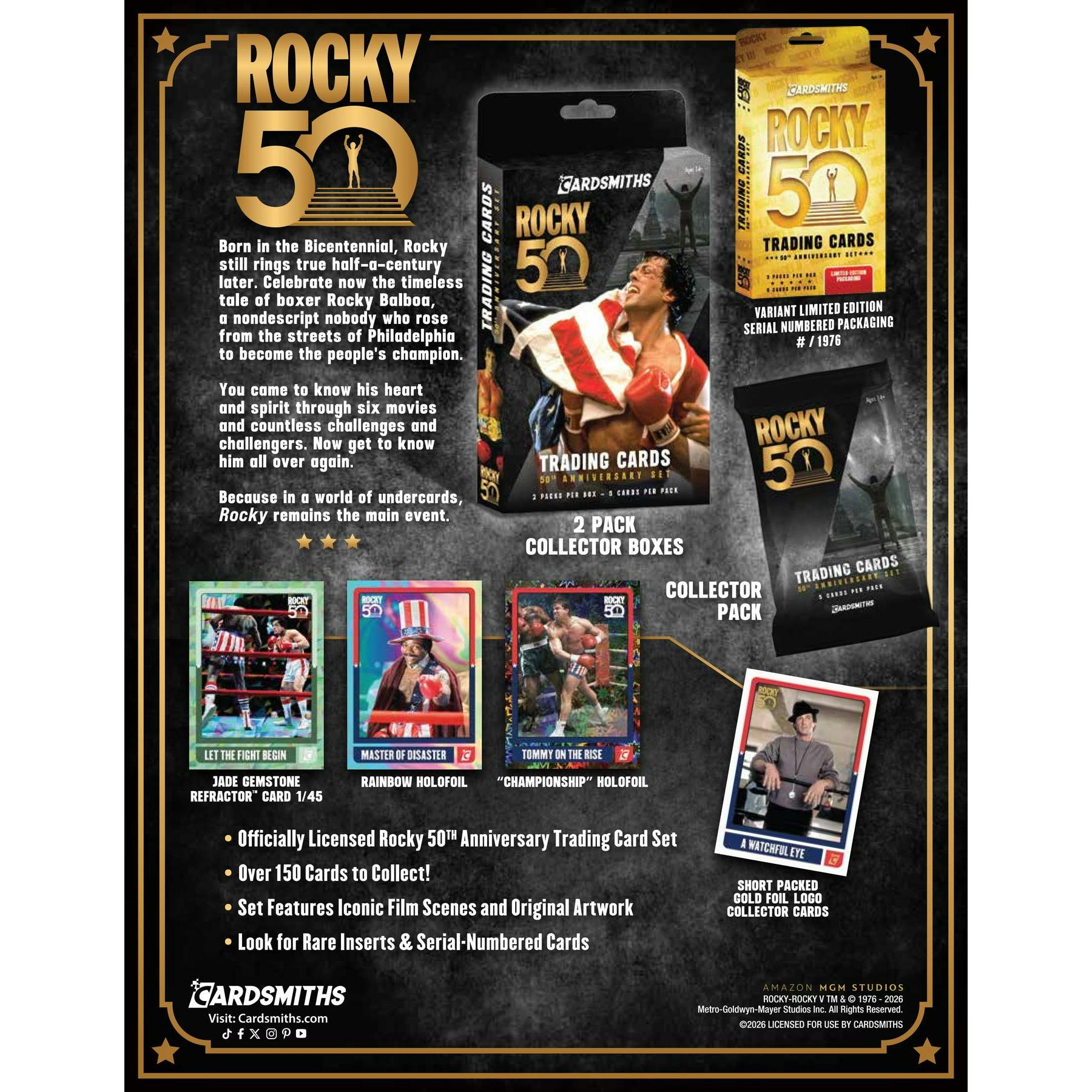 2026 Cardsmiths Rocky 50th Anniversary Collector Box (Presell)