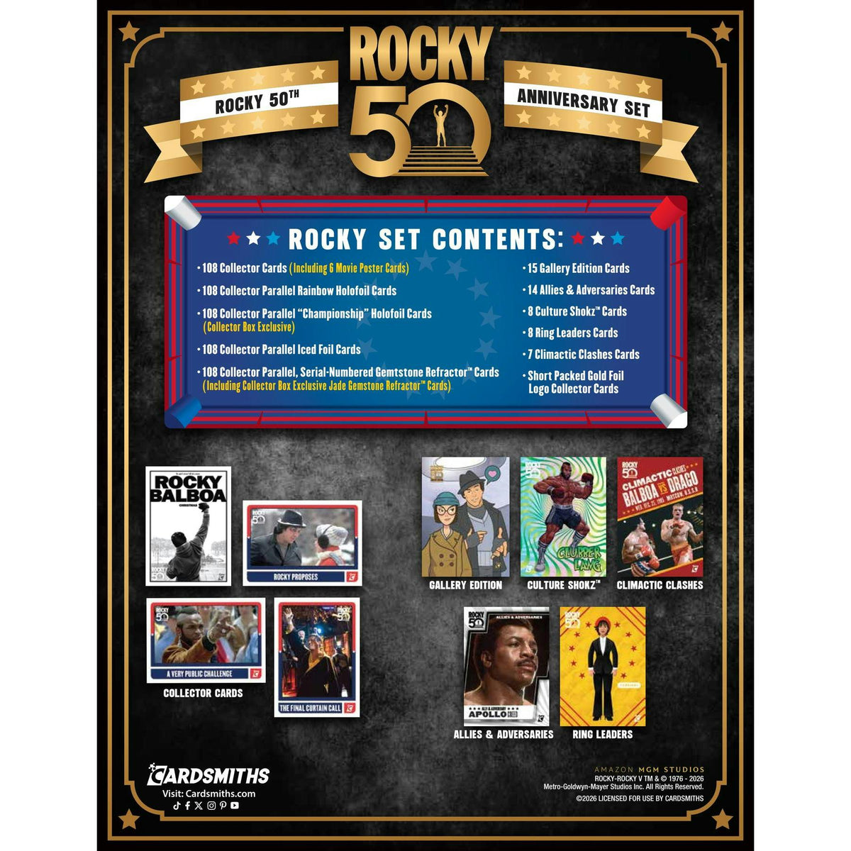 2026 Cardsmiths Rocky 50th Anniversary Collector Box (Presell)