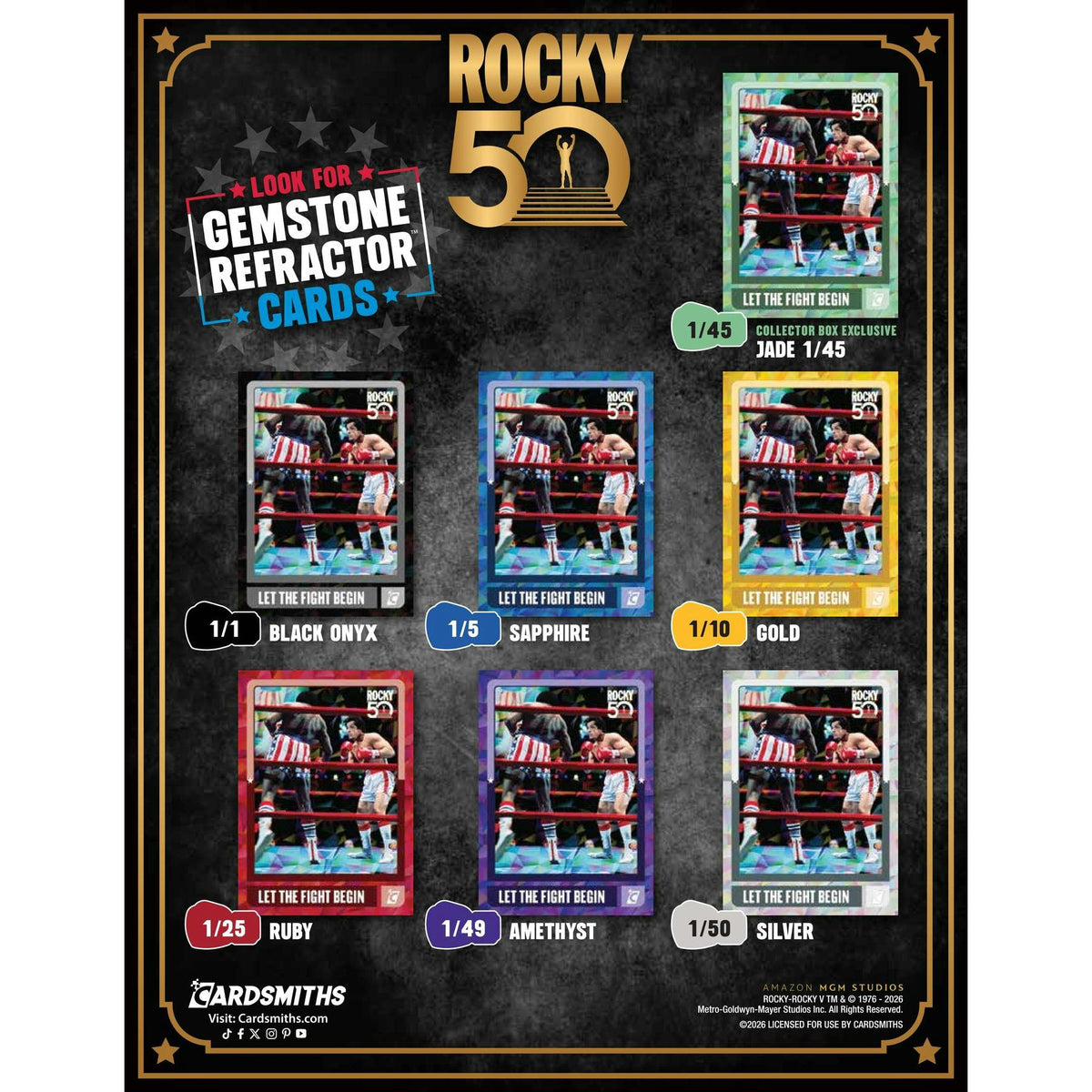 2026 Cardsmiths Rocky 50th Anniversary Collector Box (Presell)