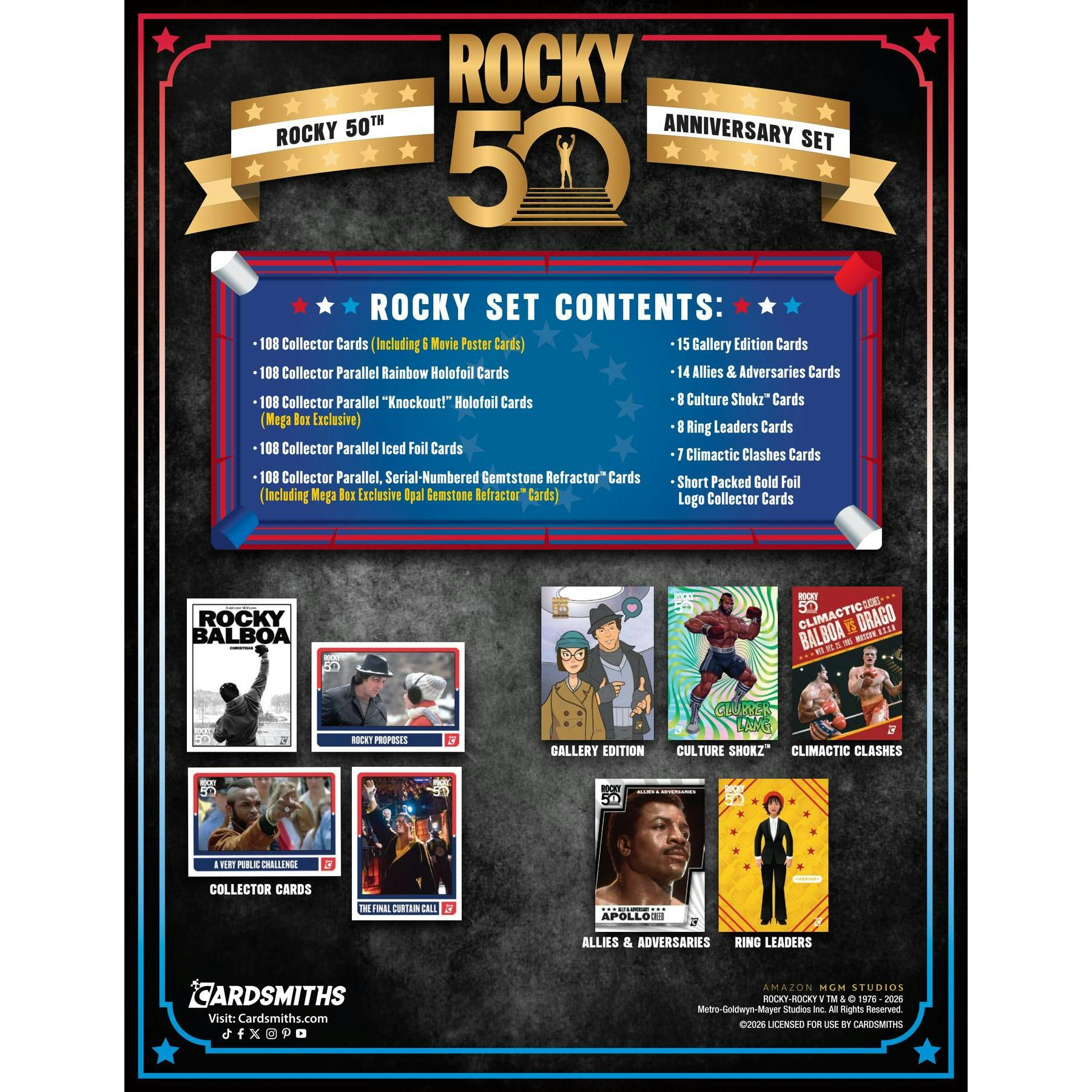 2026 Cardsmiths Rocky 50th Anniversary Mega 6-Box Case (Presell)