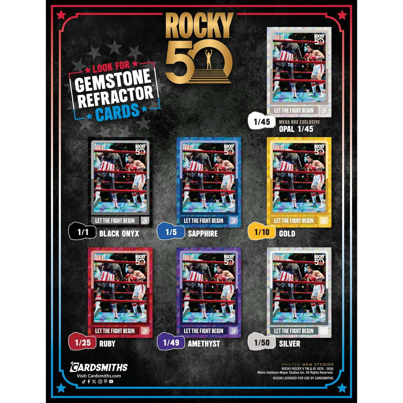2026 Cardsmiths Rocky 50th Anniversary Mega 24-Box Case (Presell)
