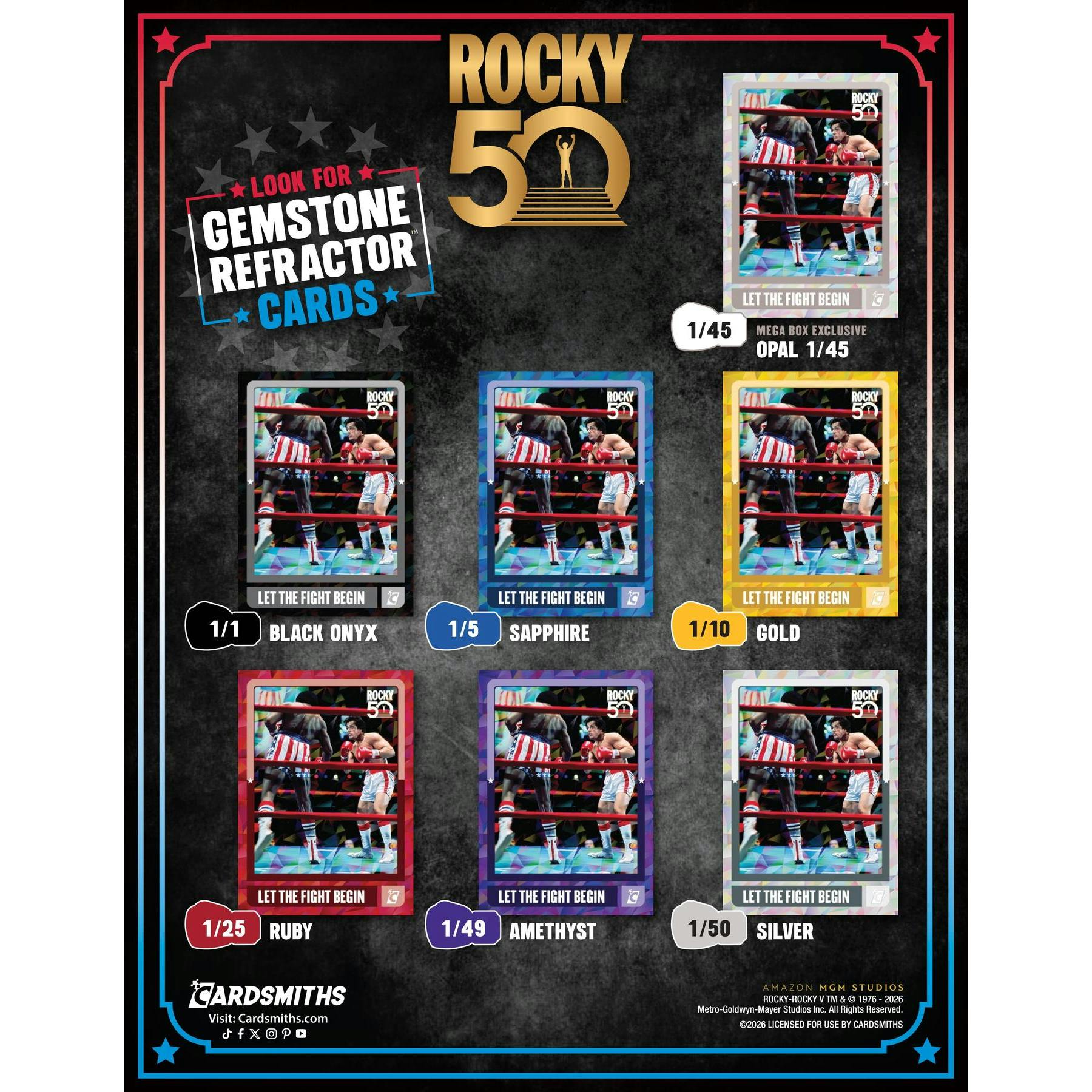 2026 Cardsmiths Rocky 50th Anniversary Mega Box (Presell)
