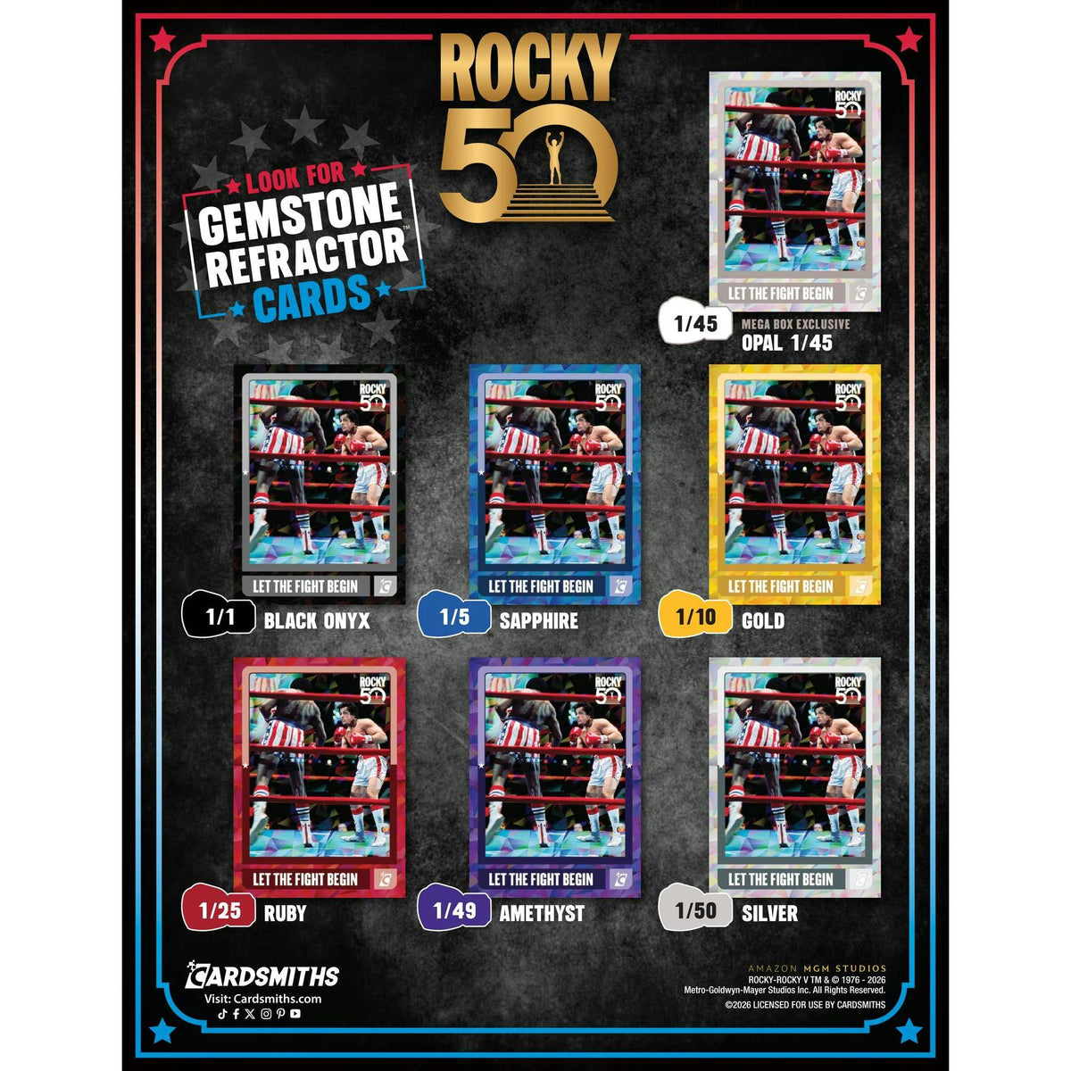 2026 Cardsmiths Rocky 50th Anniversary Mega 6-Box Case (Presell)