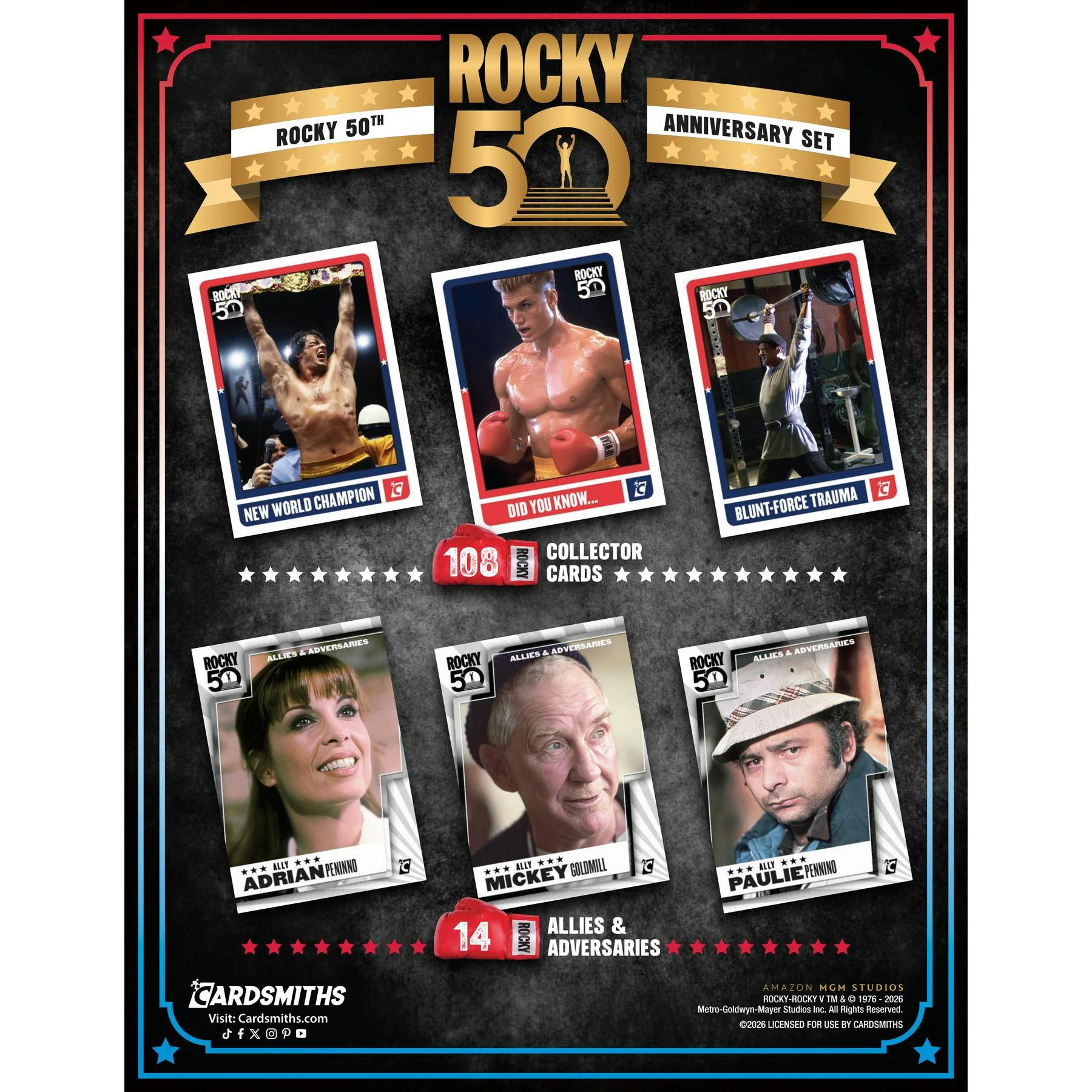 2026 Cardsmiths Rocky 50th Anniversary Mega 6-Box Case (Presell)