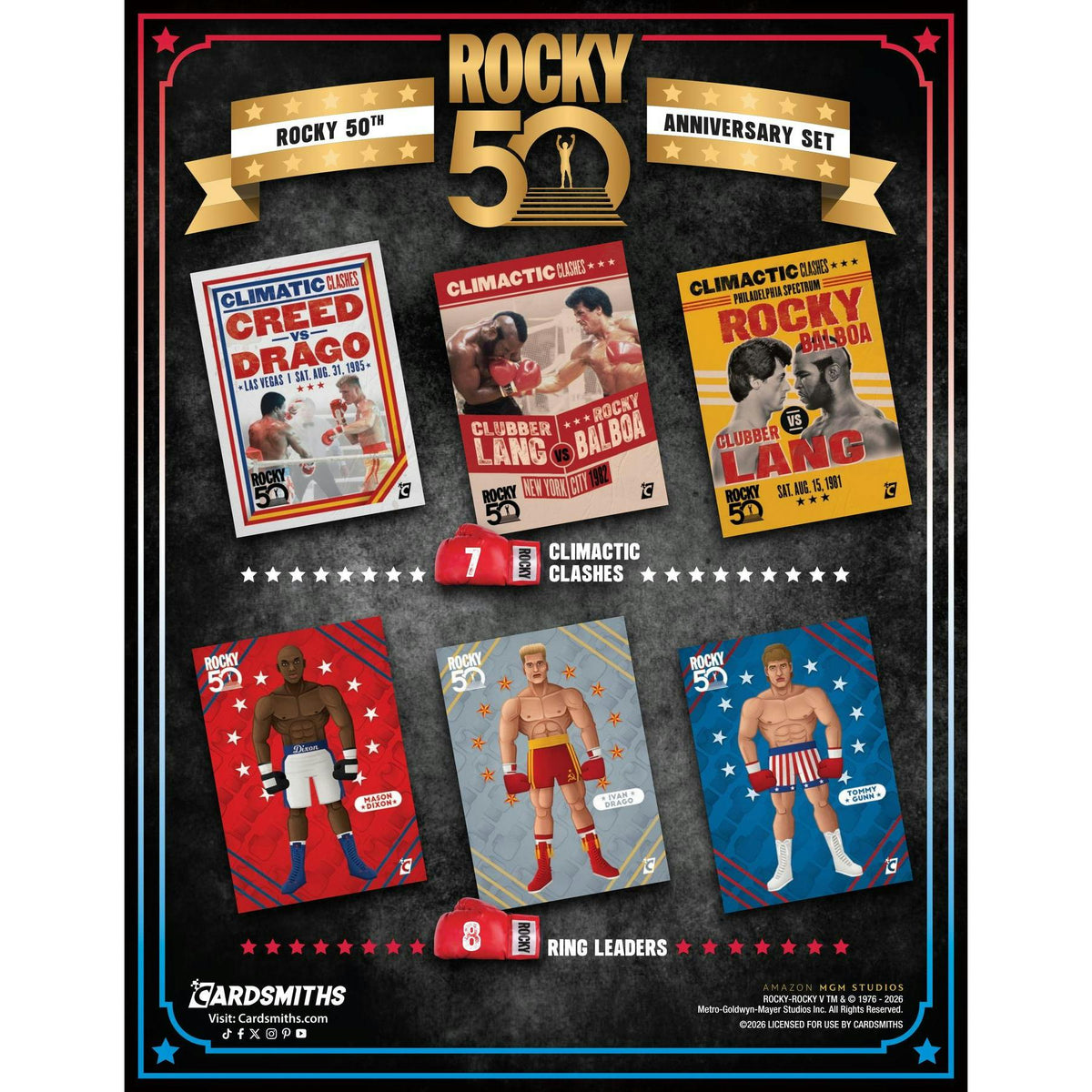 2026 Cardsmiths Rocky 50th Anniversary Mega 6-Box Case (Presell)