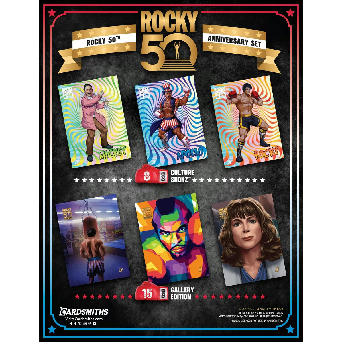 2026 Cardsmiths Rocky 50th Anniversary Mega 24-Box Case (Presell)