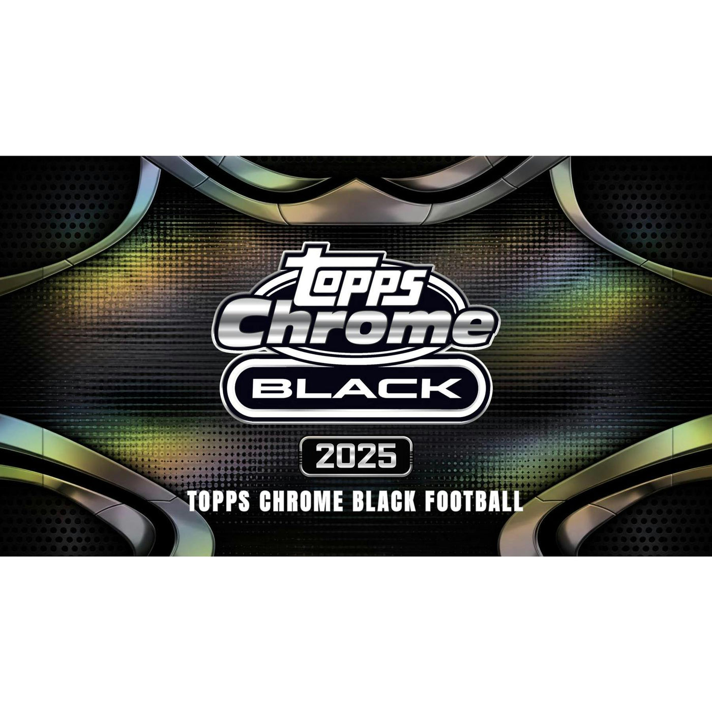 2025 Topps Chrome Black Football Hobby 12-Box Case
