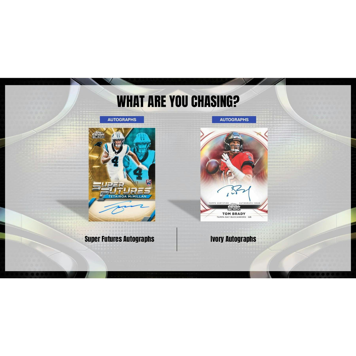 2025 Topps Chrome Black Football Hobby 12-Box Case