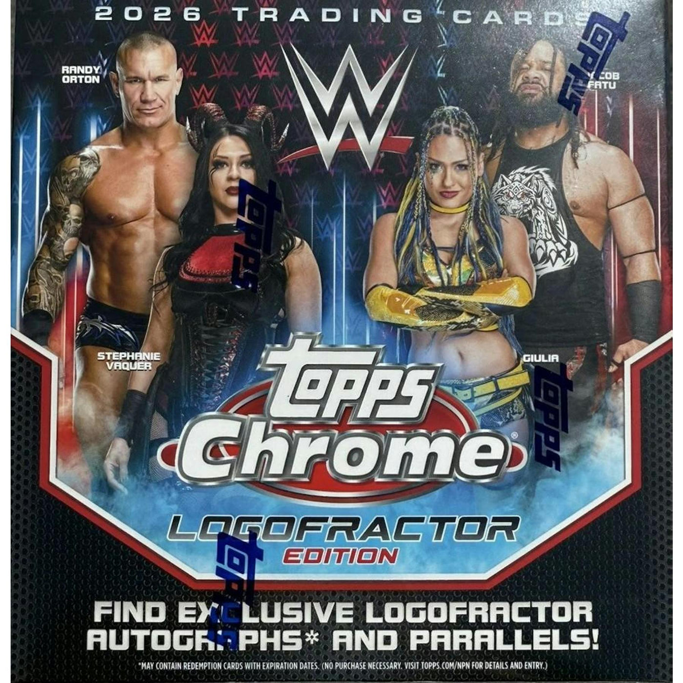 2026 Topps Chrome WWE Wrestling Logofractor Edition 20-Box Case