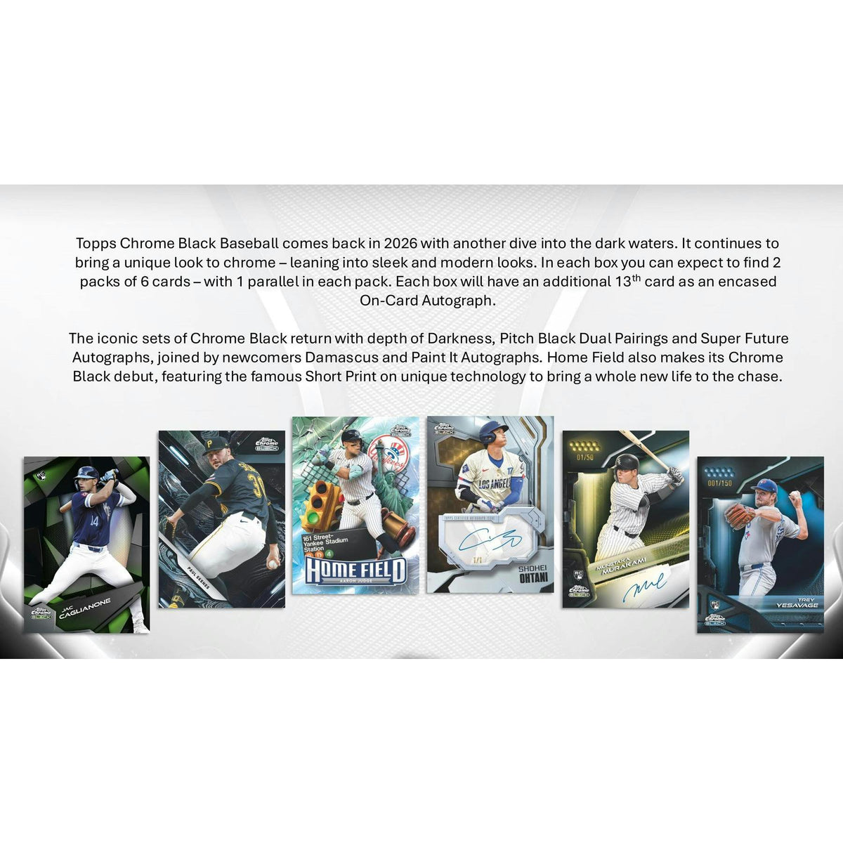 2026 Topps Chrome Black Baseball Hobby Box