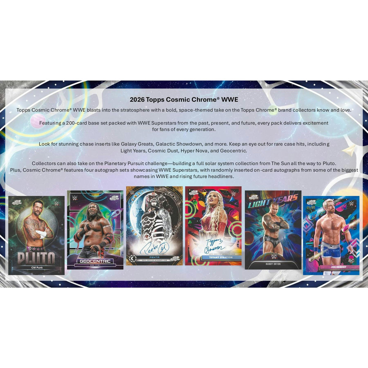 2026 Topps Cosmic Chrome WWE Wrestling Hobby 8-Box Case