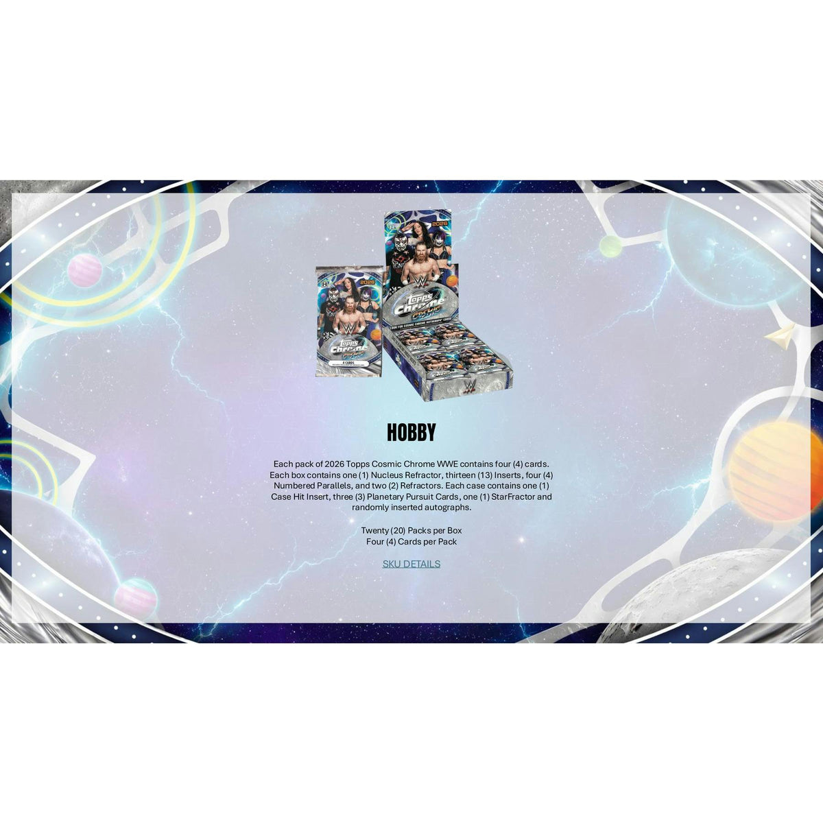 2026 Topps Cosmic Chrome WWE Wrestling Hobby Pack