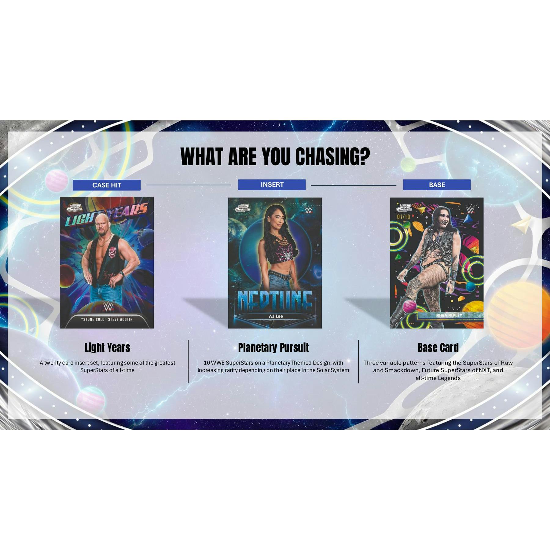 2026 Topps Cosmic Chrome WWE Wrestling Hobby 8-Box Case