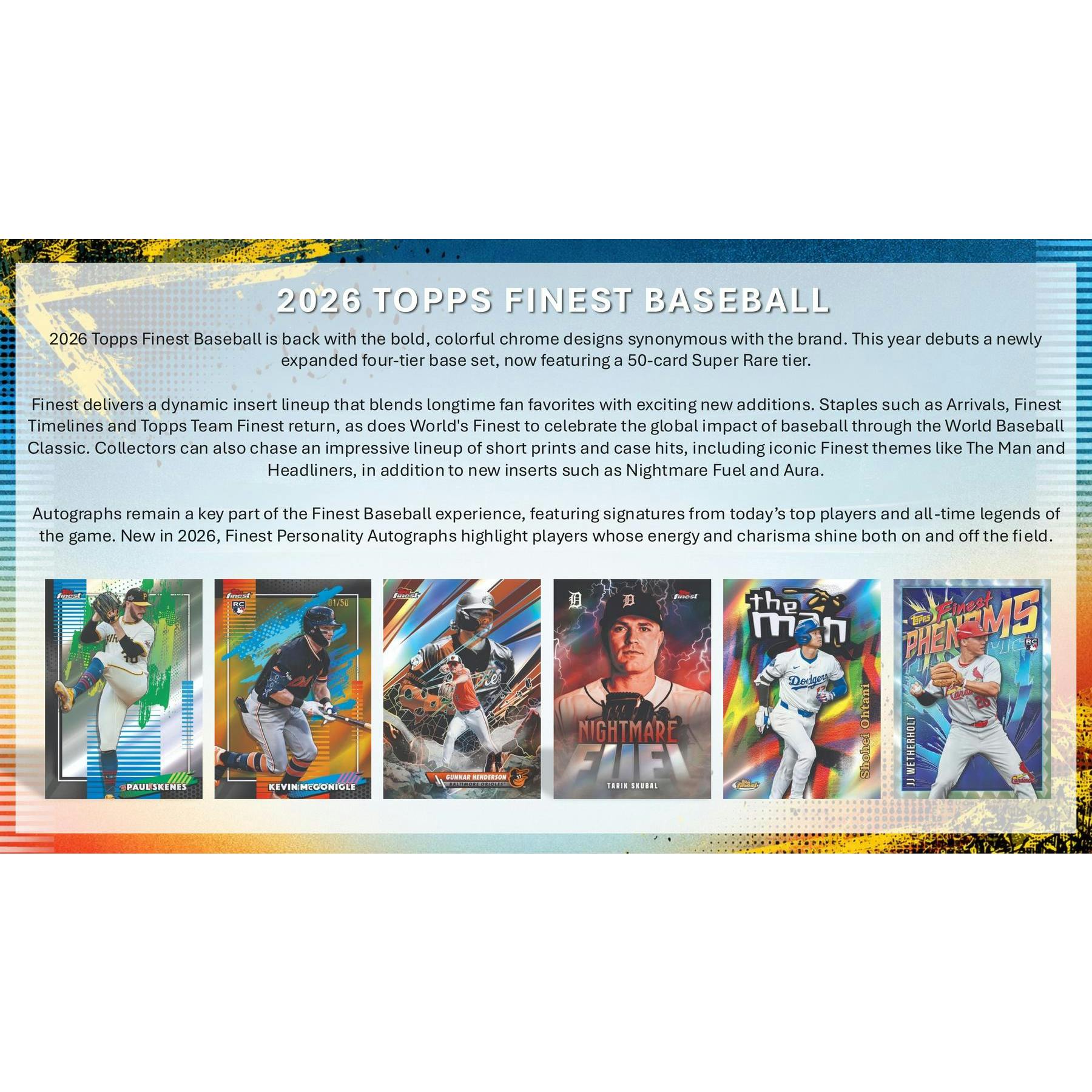 2026 Topps Finest Baseball Hobby Box (Slightly Damaged)
