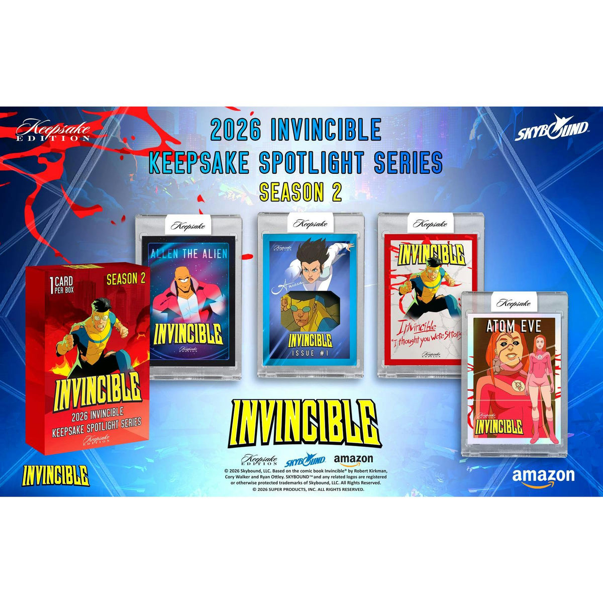 2026 Keepsake Invincible Season 2 Spotlight Series Hobby 25-Box Case (Presell)