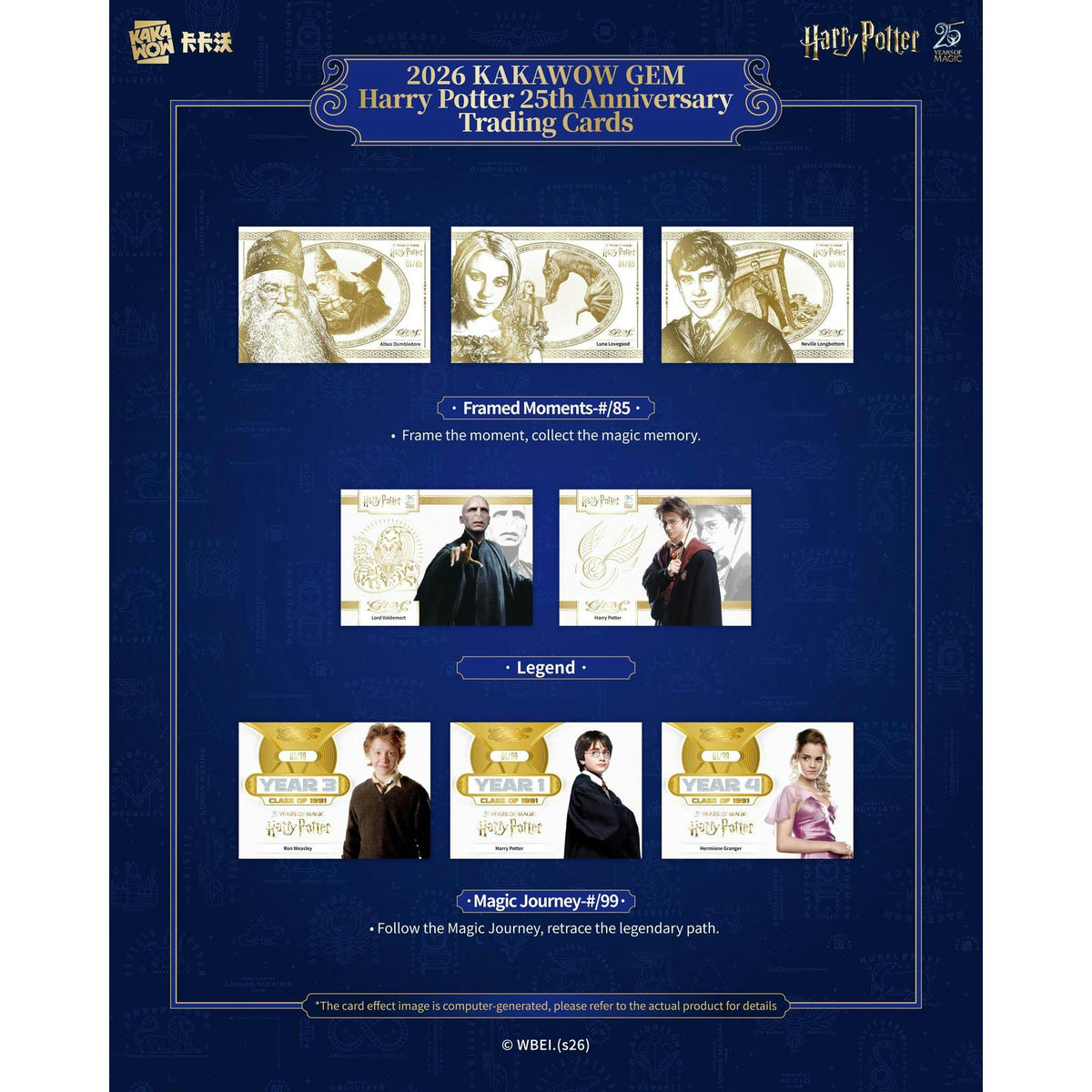 2026 Kakawow Gem Harry Potter 25th Anniversary Hobby 4-Box Case