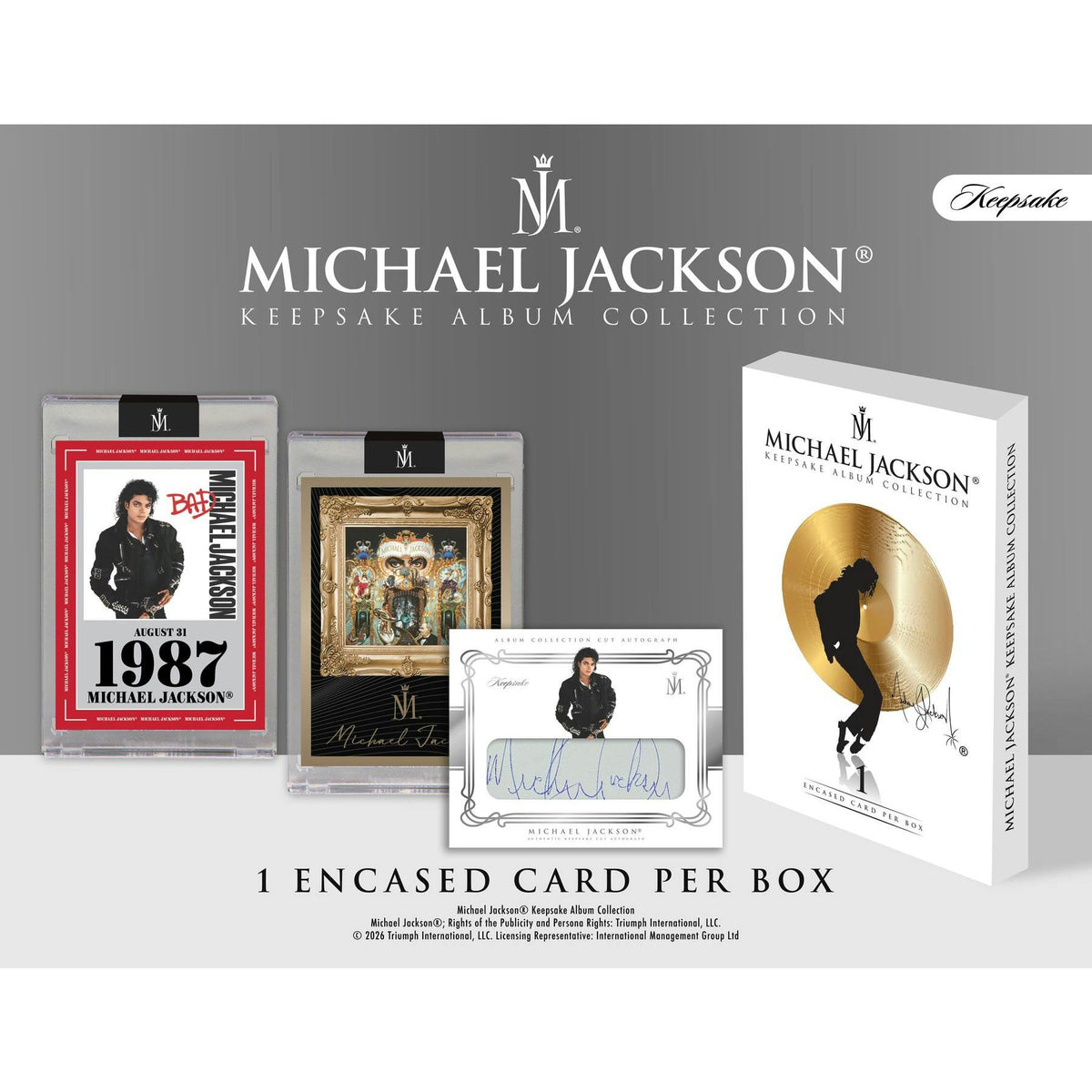 2026 Keepsake Michael Jackson Album Collection Spotlight Series Hobby 10-Box Case