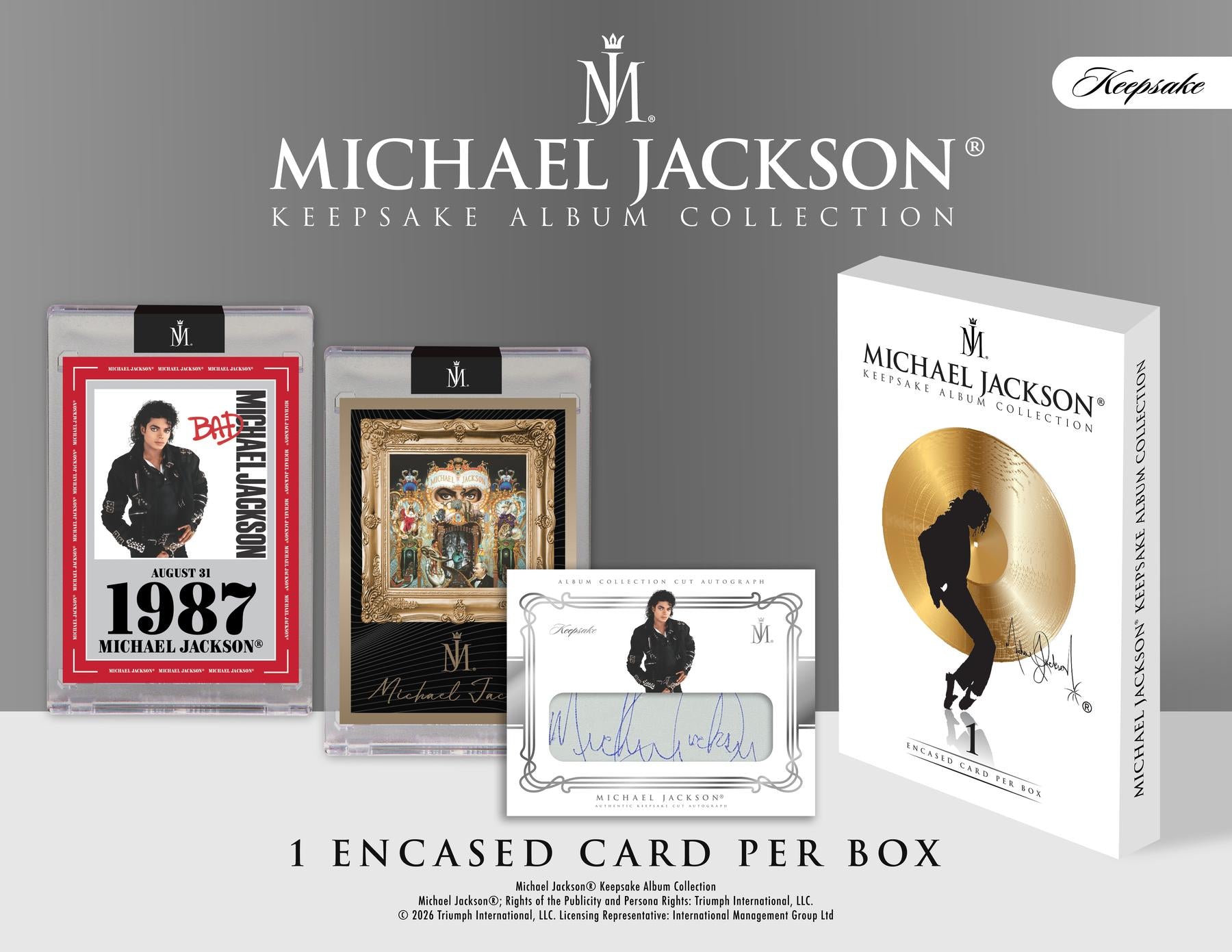 2026 Keepsake Michael Jackson Album Collection Spotlight Series Hobby 10-Box Case