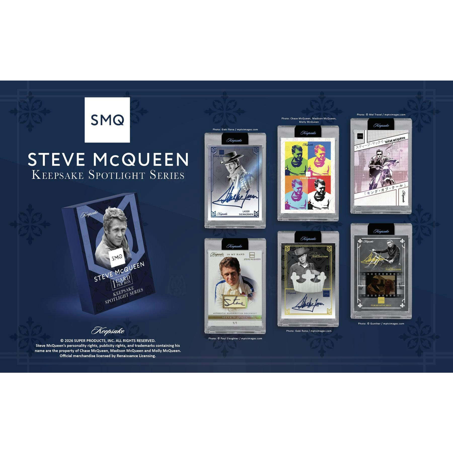 2026 Keepsake Steve McQueen King of Cool Spotlight Series Hobby 20-Box Case (Presell)
