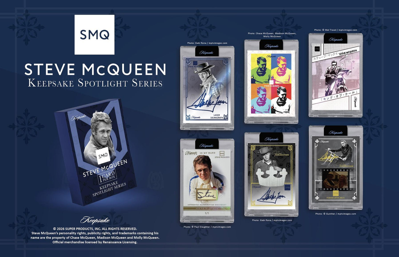 2026 Keepsake Steve McQueen King of Cool Spotlight Series Hobby 20-Box Case (Presell)