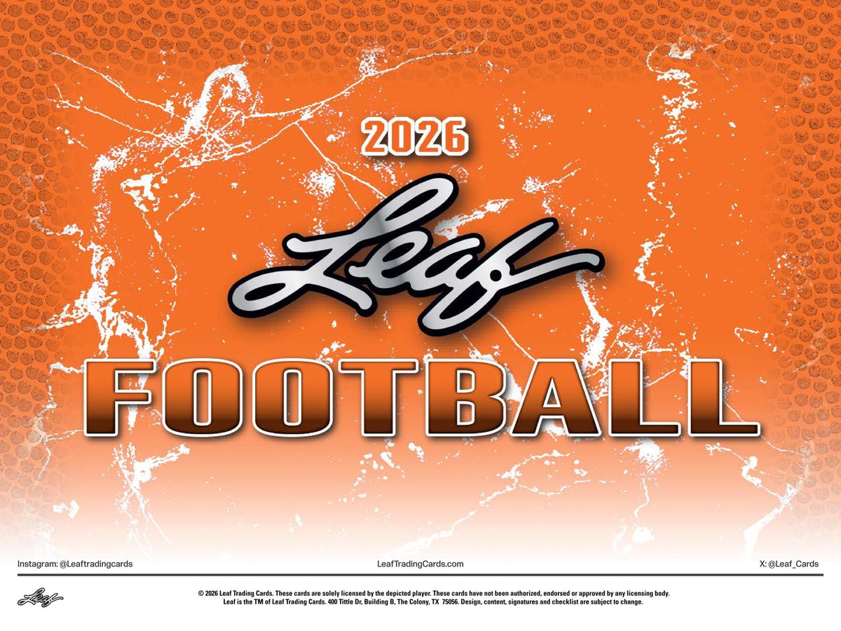 2026 Leaf Football Hobby 10-Box Case (Presell)