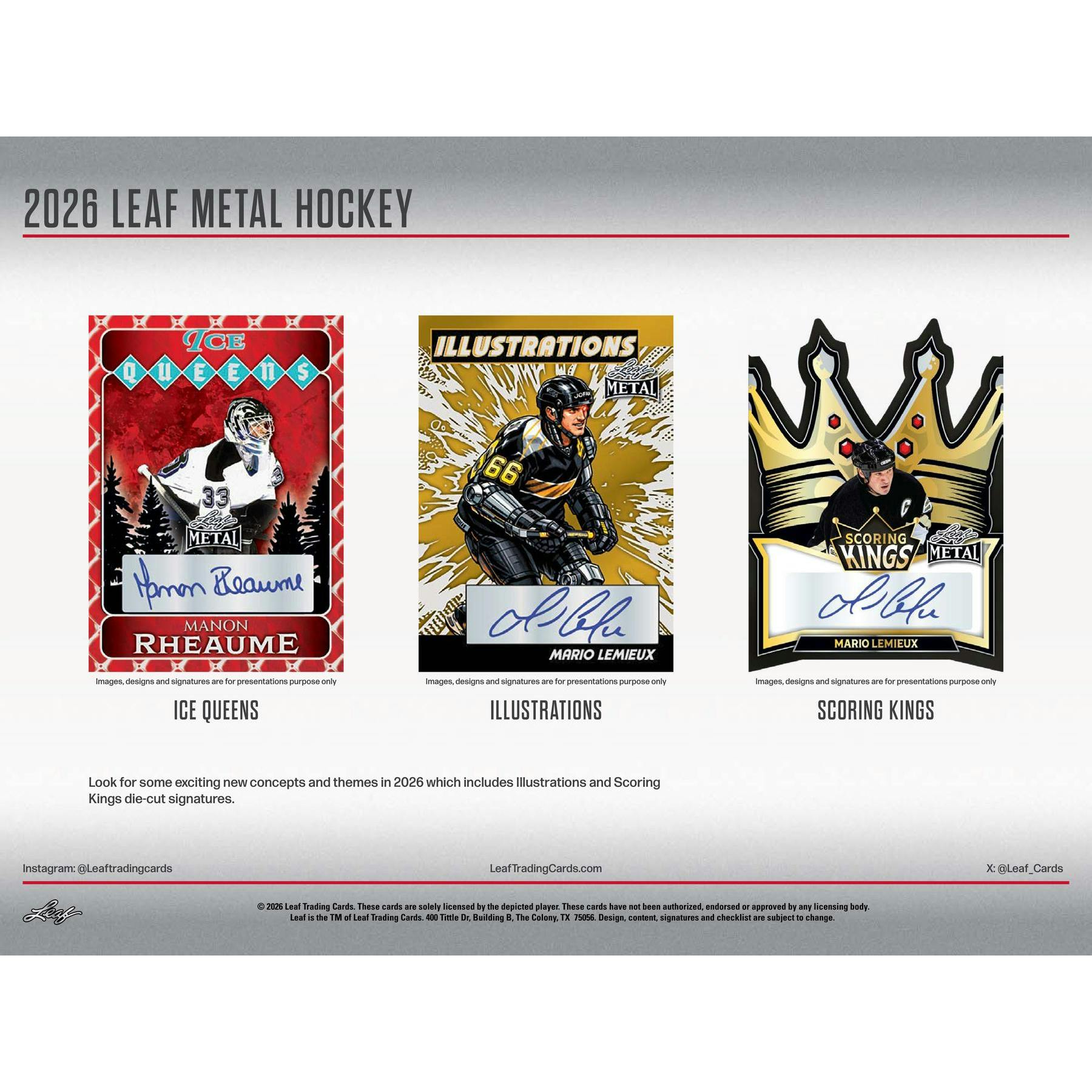 2026 Leaf Metal Hockey Hobby 12-Box Case