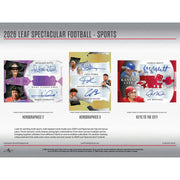 2026 Leaf Spectacular Football Hobby 3-Box Case