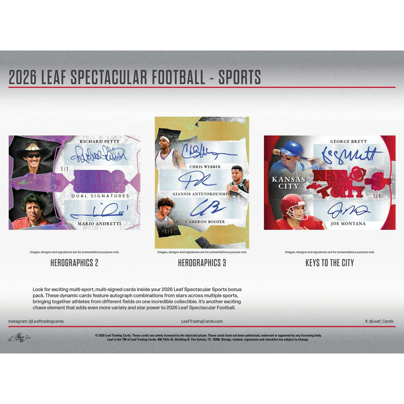 2026 Leaf Spectacular Football Hobby Box