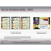 2026 Leaf Spectacular Football Hobby 3-Box Case
