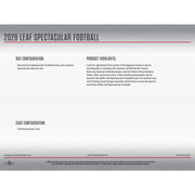 2026 Leaf Spectacular Football Hobby Box