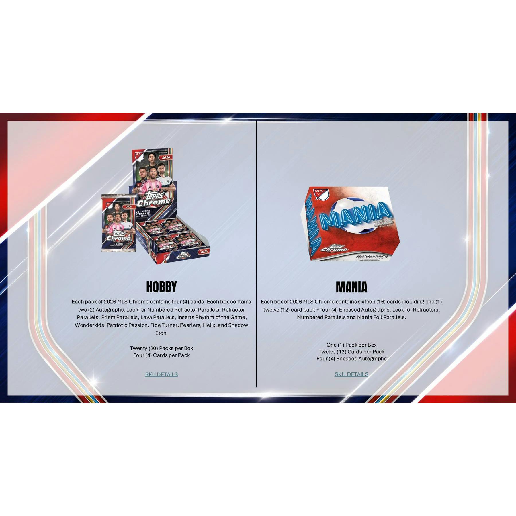 2026 Topps MLS Major League Soccer Chrome Hobby 12-Box Case (Presell)