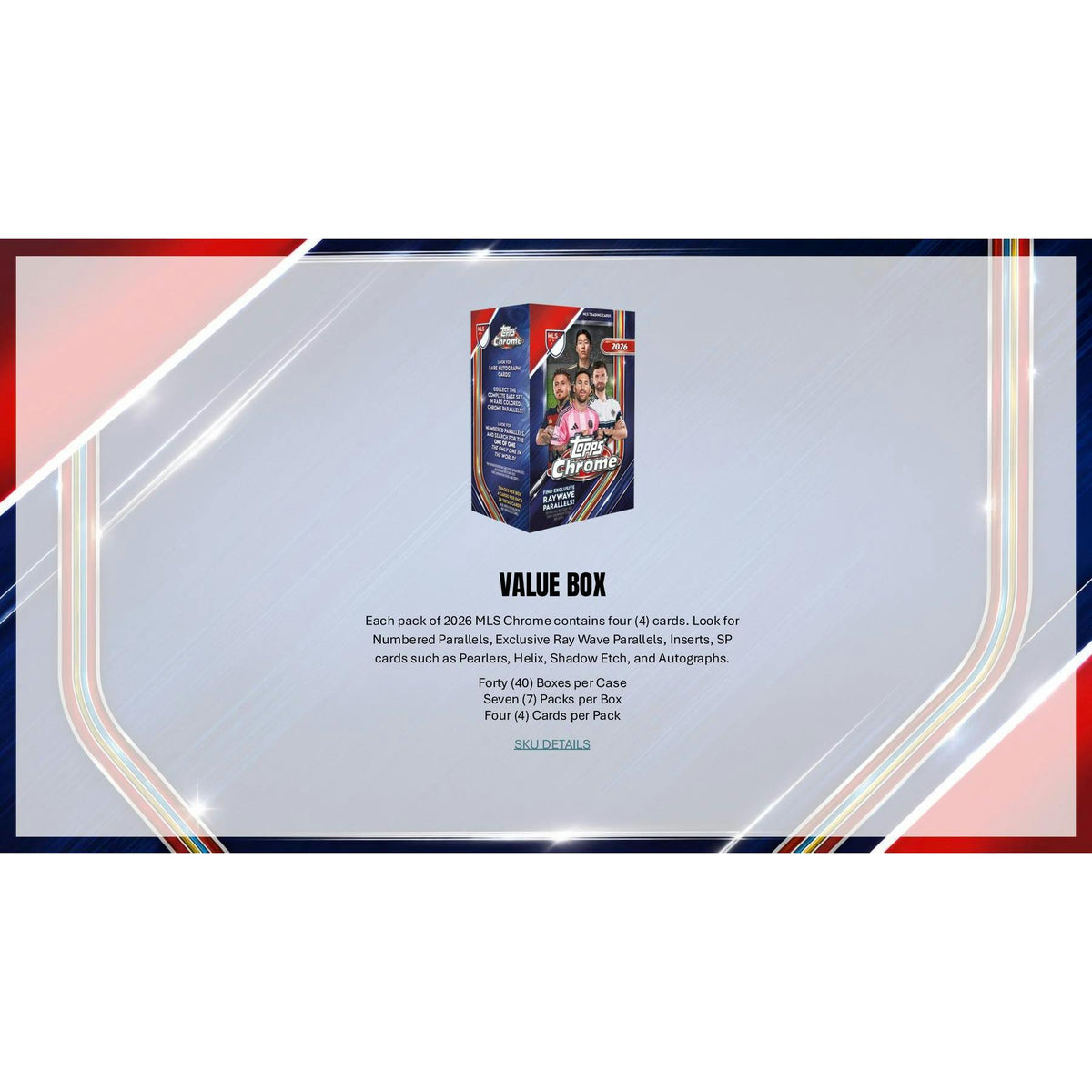 2026 Topps MLS Major League Soccer Chrome Hobby 12-Box Case (Presell)