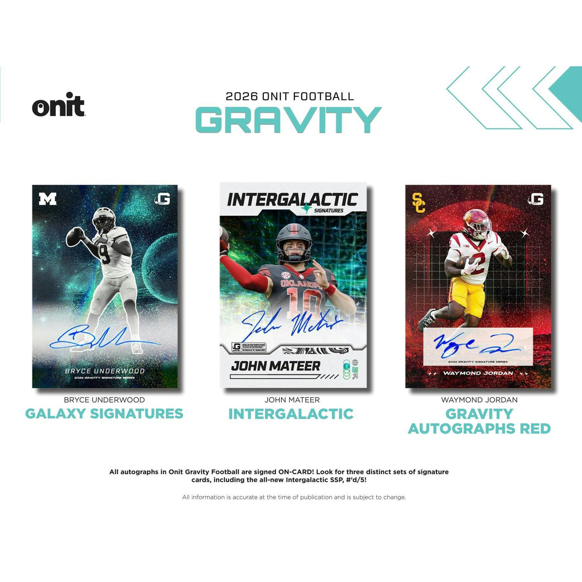2026 Onit Gravity Football Mega 20-Box Case (Presell)