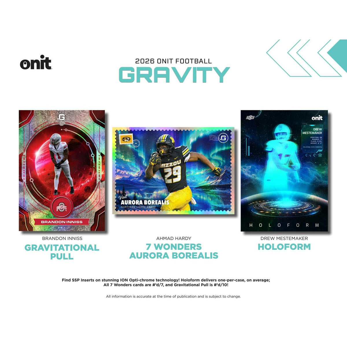 2026 Onit Gravity Football Mega 20-Box Case (Presell)