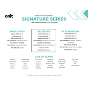 2026 Onit Signature Series Oklahoma Football Platinum Box (Presell)