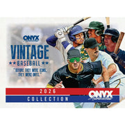 2026 Onyx Vintage Baseball Hobby 6-Box Case